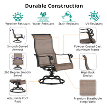 Load image into Gallery viewer, Outdoor Sling Swivel Rocker