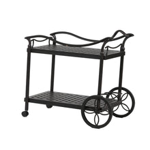 Load image into Gallery viewer, Cast Aluminum Tea Cart, Dark Lava Bronze
