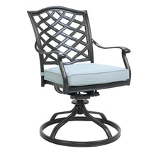 Load image into Gallery viewer, Aluminum Dining Swivel Chair With Cushion