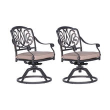 Load image into Gallery viewer, Cast Aluminum Aluminum Dining Swivel Rocker With Sunbrella Cushion