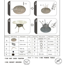 Load image into Gallery viewer, 48" Round Dining Table, Aluminum Frame