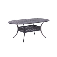 Load image into Gallery viewer, Aluminum Frame Outdoor Oval Dining Table, 42"x72"