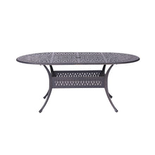 Load image into Gallery viewer, Aluminum Frame Outdoor Oval Dining Table, 42"x72"