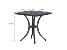 Load image into Gallery viewer, 21" Side Table in Gunmetal Gray, Outdoor End Table
