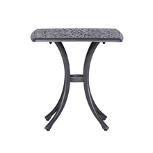 Load image into Gallery viewer, 21" Side Table in Gunmetal Gray, Outdoor End Table