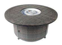 Load image into Gallery viewer, 52" Round Aztec Chat Firepit Table (Burner Included)