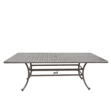 Load image into Gallery viewer, 46x86 Inch Cast Aluminum Rectangle Table, Heritage Grey
