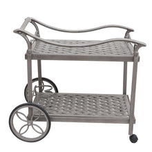 Load image into Gallery viewer, Cast Aluminum Tea Cart, Heritage Grey