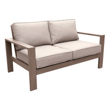 Load image into Gallery viewer, Outdoor Aluminum Loveseat With Cushion