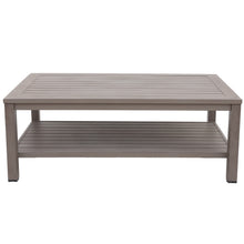 Load image into Gallery viewer, Outdoor Aluminum Coffee Table with Shelf