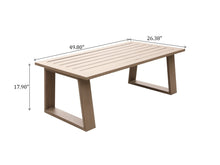 Load image into Gallery viewer, Outdoor Aluminum Coffee Table
