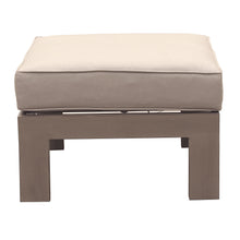 Load image into Gallery viewer, Outdoor Aluminum Ottoman With Cushion