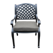 Load image into Gallery viewer, Aluminum Outdoor Dining Arm Chair With Sunbrella Cushion