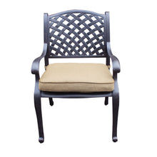 Load image into Gallery viewer, Aluminum Outdoor Dining Arm Chair With Sunbrella Cushion