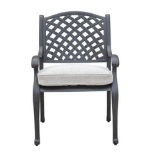 Load image into Gallery viewer, Cast Aluminum Dining Arm Chair With Sandstorm Color Cushion