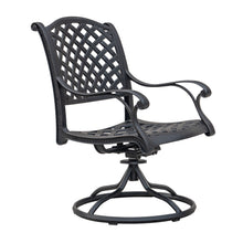 Load image into Gallery viewer, Cast Aluminum Dining Swivel Rocker With Sandstorm Color Cushion