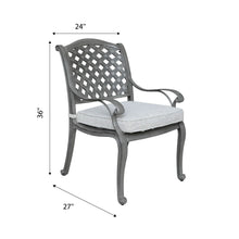 Load image into Gallery viewer, Indoor/Outdoor Dining Arm Chair With Cushion