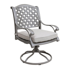 Load image into Gallery viewer, Aluminum Dining Swivel Rocker Chair