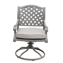 Load image into Gallery viewer, Aluminum Dining Swivel Rocker Chair