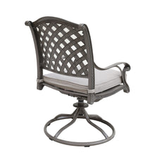 Load image into Gallery viewer, Aluminum Dining Swivel Rocker Chair