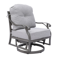Load image into Gallery viewer, Outdoor Patio Aluminum Club Swivel Glider with Cushion