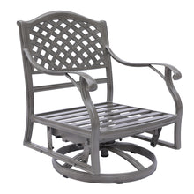 Load image into Gallery viewer, Outdoor Patio Aluminum Club Swivel Glider with Cushion