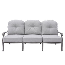 Load image into Gallery viewer, Outdoor Patio Aluminum Sofa Chair with Cushion