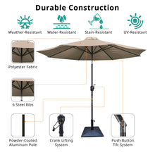 Load image into Gallery viewer, 9' Pole Umbrella With Carry Bag, Base Not Included, Taupe