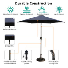 Load image into Gallery viewer, 9' Pole Umbrella With Carry Bag, Base Not Included, Navy Blue