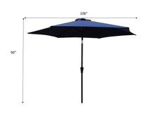 Load image into Gallery viewer, 9' Pole Umbrella With Carry Bag, Base Not Included, Navy Blue