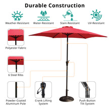 Load image into Gallery viewer, 9' Pole Umbrella With Carry Bag, Base Not Included, Red