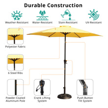 Load image into Gallery viewer, 9' Pole Umbrella With Carry Bag, Base Not Included, Yellow