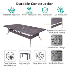 Load image into Gallery viewer, Cast Aluminum Rectangle Dining Table