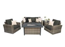 Load image into Gallery viewer, 52" x 32" Rectangle Firepit Table Athena Dark