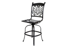Load image into Gallery viewer, Cast Aluminum Armless Counter Barstool with Design (Set of 2)