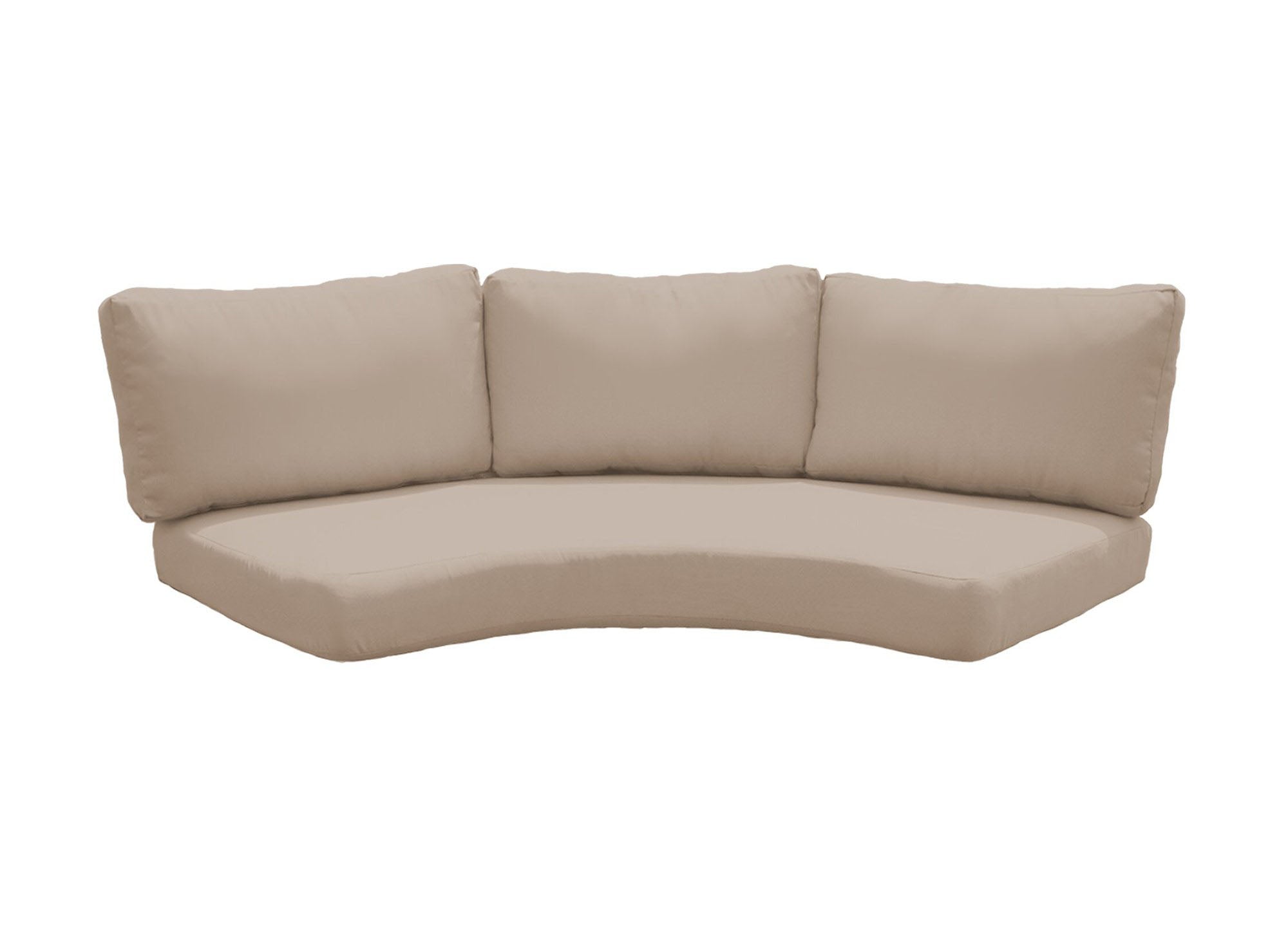 Curved bench cushions hot sale