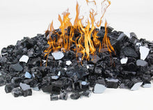 Load image into Gallery viewer, 1/2" Reflective Black Fireglass 15lb