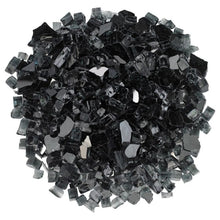 Load image into Gallery viewer, 1/2&quot; Reflective Black Fireglass 15lb
