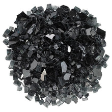 Load image into Gallery viewer, 1/2" Reflective Black Fireglass 15lb