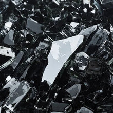 Load image into Gallery viewer, 1/2" Reflective Black Fireglass 15lb