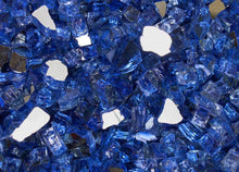 Load image into Gallery viewer, 1/2&quot; Reflective Blue Fireglass 15lb
