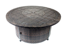 Load image into Gallery viewer, 52" Round Aztec Chat Firepit Table (Burner or Ice Bucket NOT Included)