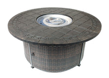 Load image into Gallery viewer, 52" Round Aztec Chat Firepit Table (Burner or Ice Bucket NOT Included)