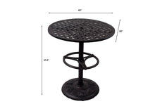 Load image into Gallery viewer, 42" Round Pedestal Counter Table Weave With Footrest