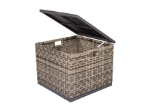 Load image into Gallery viewer, Athena Dark Square Accent Table With Storage