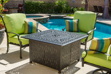 Load image into Gallery viewer, 44" Square Chat Wrap Firepit Table Signature (Burner Included)
