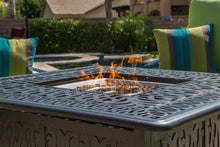 Load image into Gallery viewer, 44" Square Chat Wrap Firepit Table Signature (Burner Included)