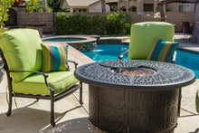 Load image into Gallery viewer, 52" Round Chat Wrap Firepit Table Signature (Burner Included)