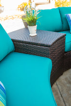 Load image into Gallery viewer, Aztec Curved Circular Accent Table With Storage