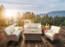 Load image into Gallery viewer, 52&quot; x 32&quot; Rectangle Firepit Table Athena Light (Container Order only)

